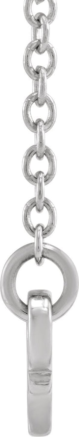 Platinum Cancer Necklace - view 3
