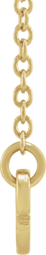 14K Gold Cancer Necklace - Yellow Gold - view 2