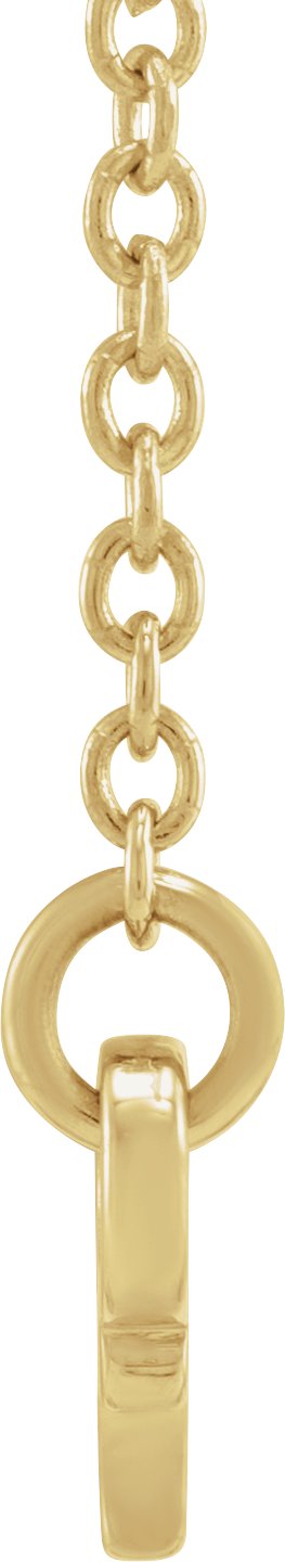 14K Gold Cancer Necklace - Yellow Gold - view 2