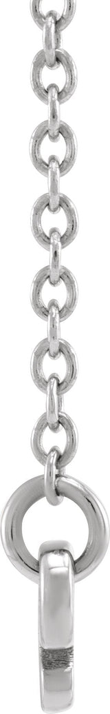 14K Gold Pisces Necklace - White Gold - view 2