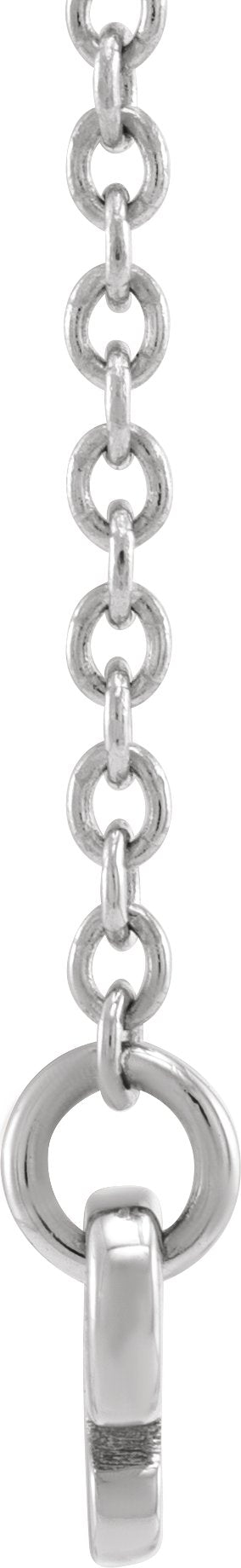 14K Gold Pisces Necklace - White Gold - view 2