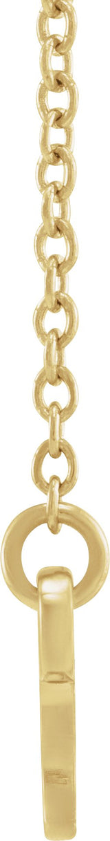 14K Gold Capricorn Necklace - Yellow Gold - view 2