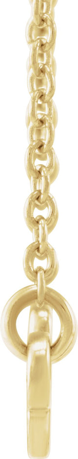 14K Gold Leo Necklace - Yellow Gold - view 2