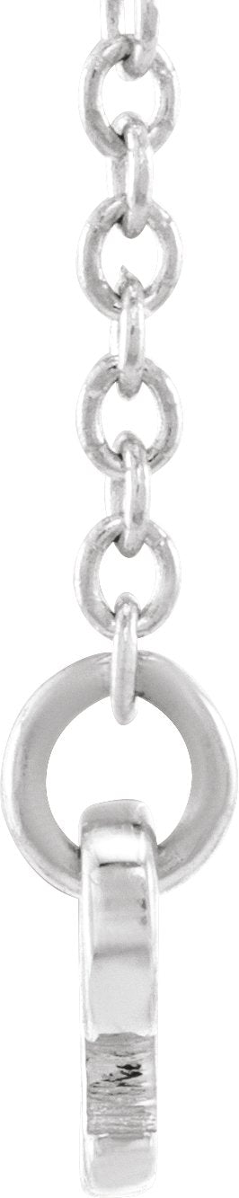 Platinum Libra Necklace - view 3