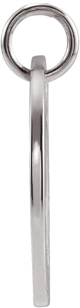 Platinum Leo Disc Necklace or Pendant - view 3