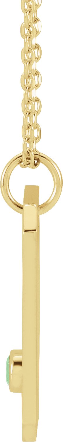 14K Gold Round Natural Diamond Libra Constellation Necklace or Pendant - Yellow Gold - view 4