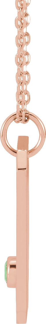 14K Gold Round Natural Diamond Libra Constellation Necklace or Pendant - Rose Gold - view 6