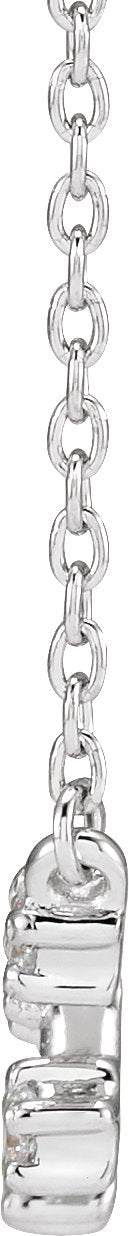 14K Gold Round Natural Diamond Constellation Zodiac Necklace - White Gold - view 4