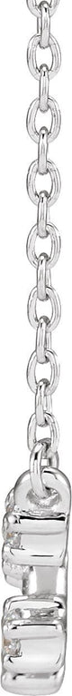 14K Gold Round Natural Diamond Constellation Zodiac Necklace - White Gold - view 4