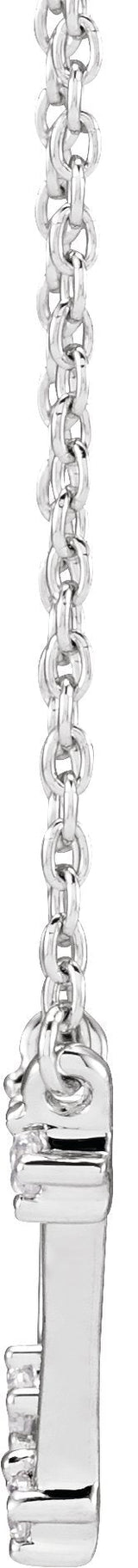 14K Gold Round Natural Diamond Constellation Zodiac Necklace - White Gold - view 4