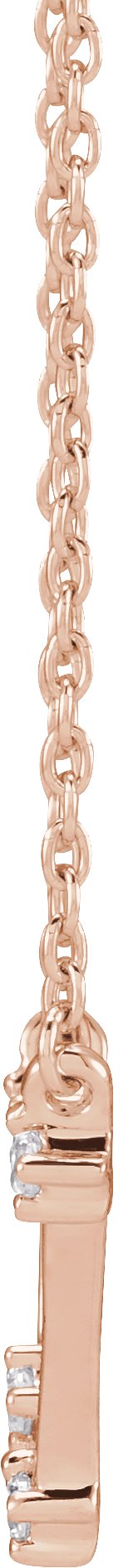 14K Gold Round Natural Diamond Constellation Zodiac Necklace - Rose Gold - view 6