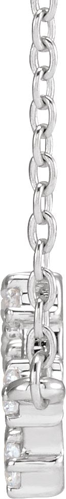 14K Gold Round Natural Diamond Constellation Zodiac Necklace - White Gold - view 4