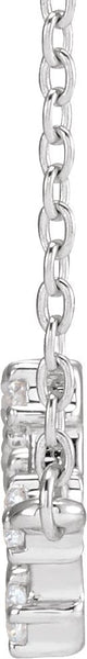 14K Gold Round Natural Diamond Constellation Zodiac Necklace - White Gold - view 4