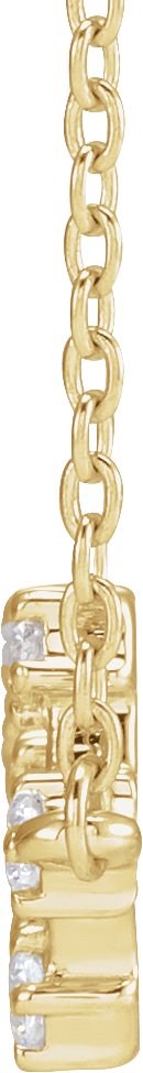 14K Gold Round Natural Diamond Constellation Zodiac Necklace - Yellow Gold - view 4