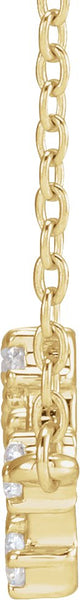14K Gold Round Natural Diamond Constellation Zodiac Necklace - Yellow Gold - view 4