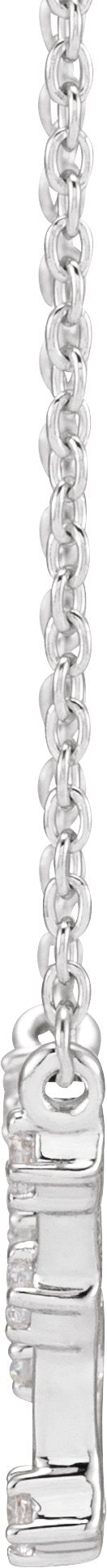 14K Gold Round Natural Diamond Constellation Zodiac Necklace - White Gold - view 4