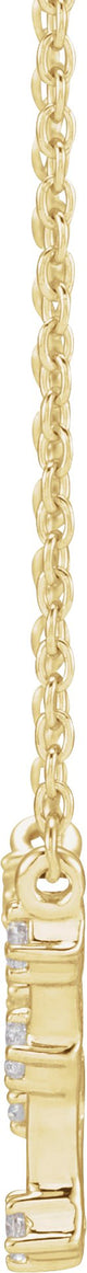 14K Gold Round Natural Diamond Constellation Zodiac Necklace - Yellow Gold - view 4