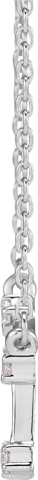 14K Gold Round Natural Diamond Constellation Zodiac Necklace - White Gold - view 4
