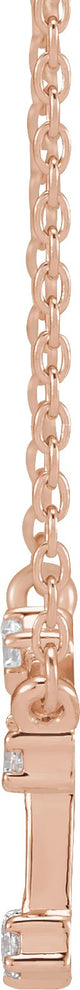 14K Gold Round Natural Diamond Constellation Zodiac Necklace - Rose Gold - view 4