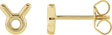 14K Gold Taurus Earrings