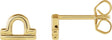 14K Gold Libra Earrings