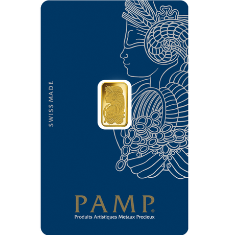 Barra de cunhagem PAMP Suisse Lady Fortuna Gold 999,9 