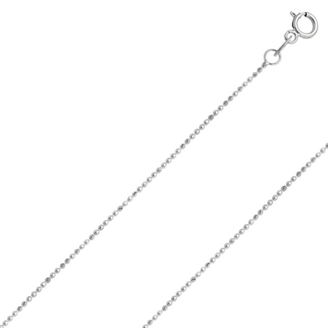 14K Yellow ,White or Two-Tone Gold 1.0mm - 4.0mm Bead Chain