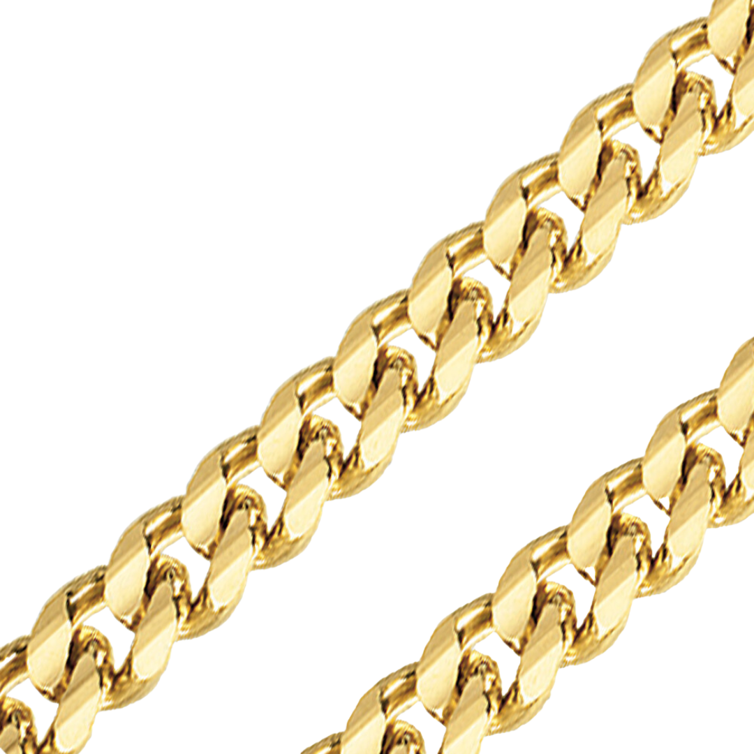 14K Yellow 3.50mm-6.50mm Hollow Cuban Bracelets