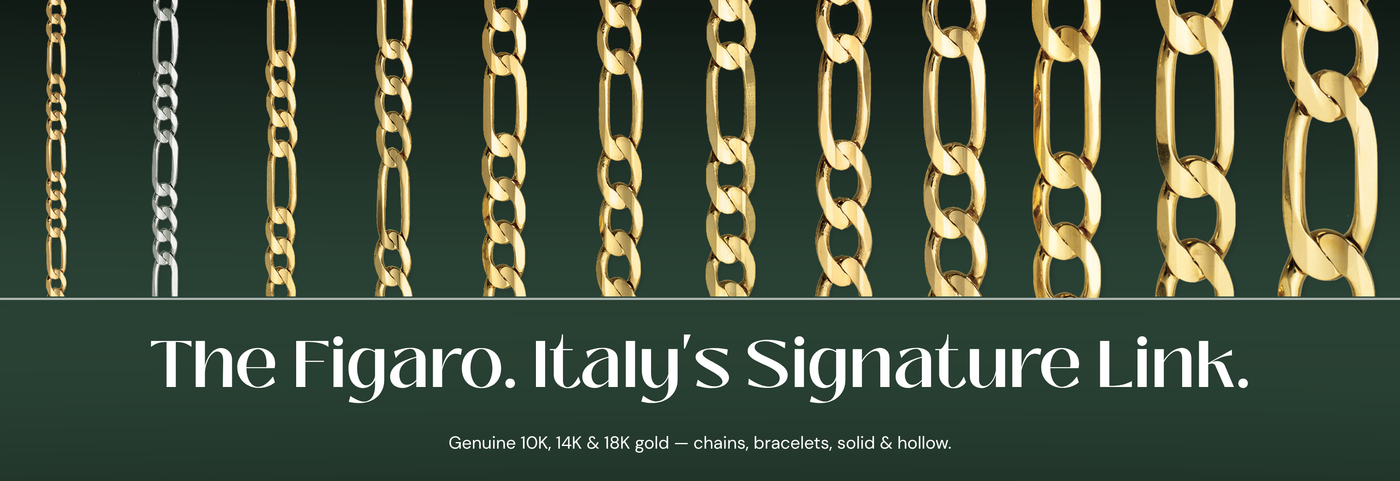Italian Figaro gold chain