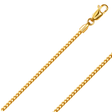 10K REAL Solid Yellow Gold 1.20mm-3.25mm Diamond Cut FRANCO Chain with clasp detail.