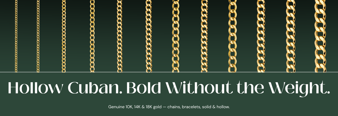 Italian hollow Cuban chain
