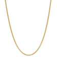 10k Italy Gold Chain: 0.75mm-1.25mm Diamond Cut Rolo Italian Gold Chain displayed against a plain background.